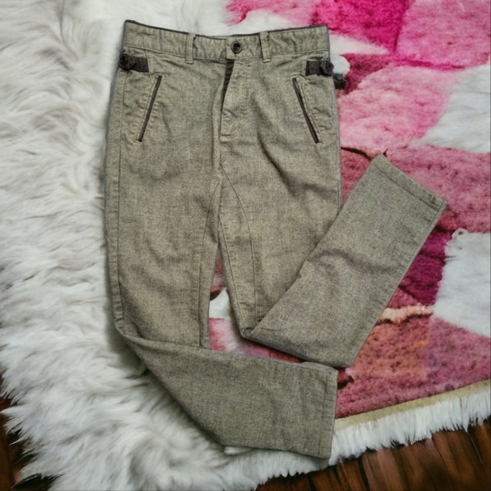 Zara Boys Girls Gray Straight Leg Dress Pants Size 9/10